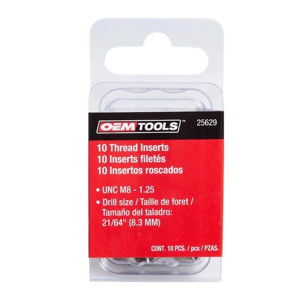 Great Neck OEMTOOLS 21/64 in. Stainless Steel Non Locking Helical Thread Insert M8 - 1.25 mm 25629 - main